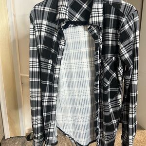 Ardene Monochrome Plaid Shirt